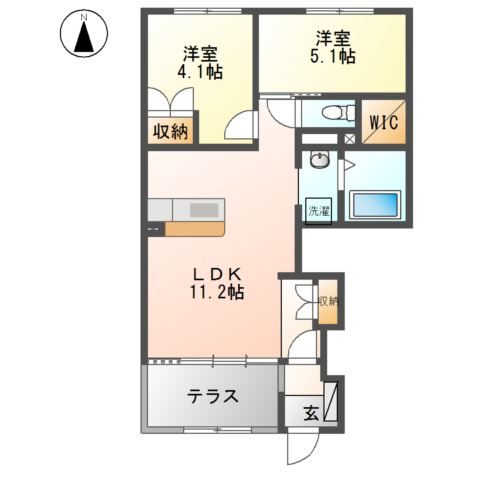 カルム　エスパス 間取り