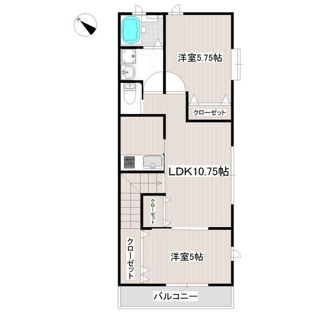 Ｋ’ｓ　Ｏａｓｉｓ　ＯＮＥ B号室 間取り