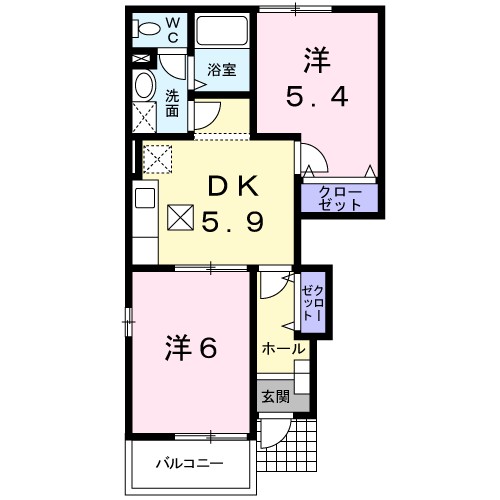 アヴニール 101号室 間取り