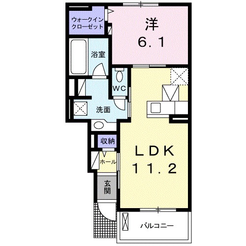 富士見レジデンス３ 102号室 間取り