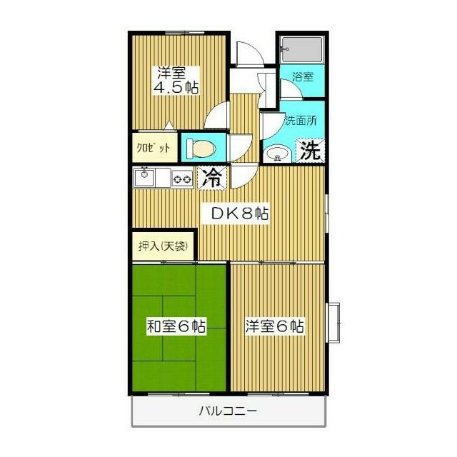 クレール渋谷弐番館 203号室 間取り