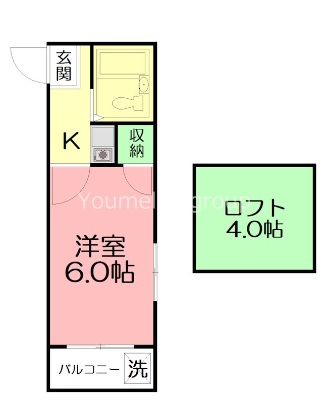 パークヒル湘南 0204号室 間取り
