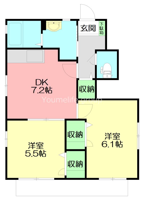 ソレイユ湘南　ⅡーC 間取り図