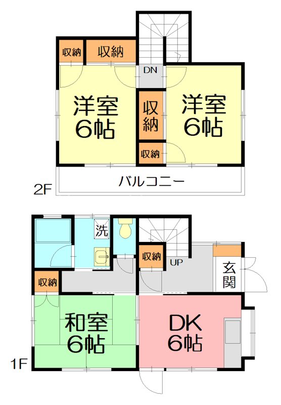 小松貸家3号棟  間取り