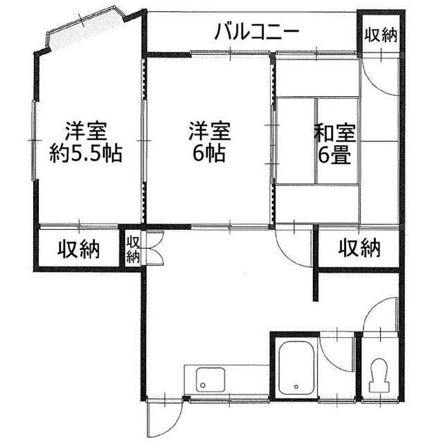 セレクトハウス八幡 1-A号室 間取り