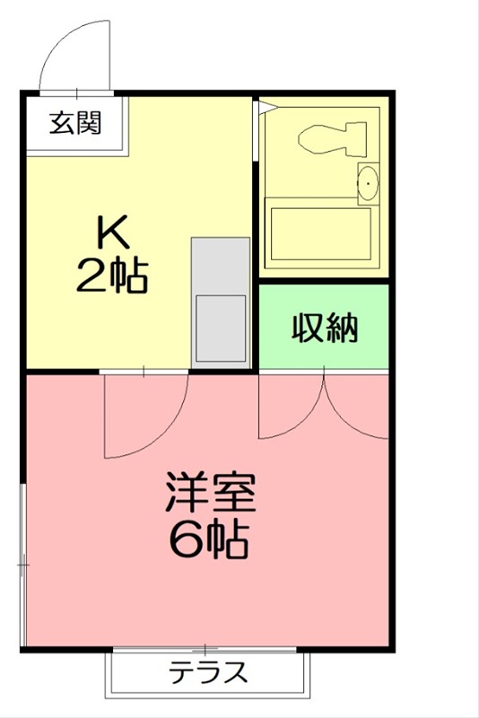 メゾン プチ・ボワ 206号室 間取り