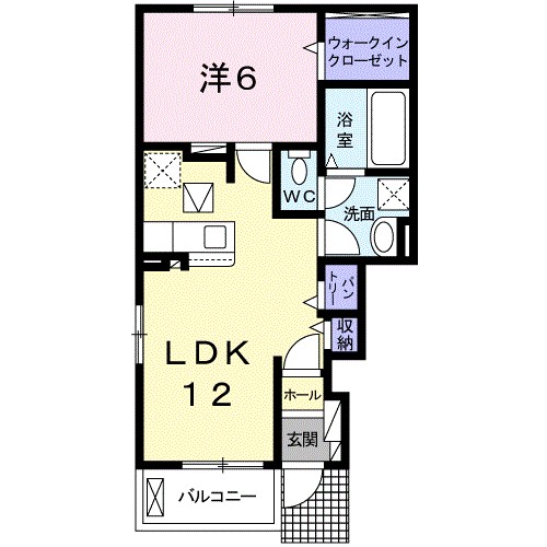 アンランジュⅠ 101号室 間取り