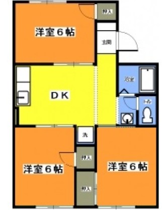 ユニオンハイツA 201号室 間取り