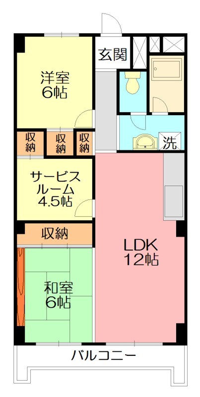 水嶋ハイツ 202号室 間取り