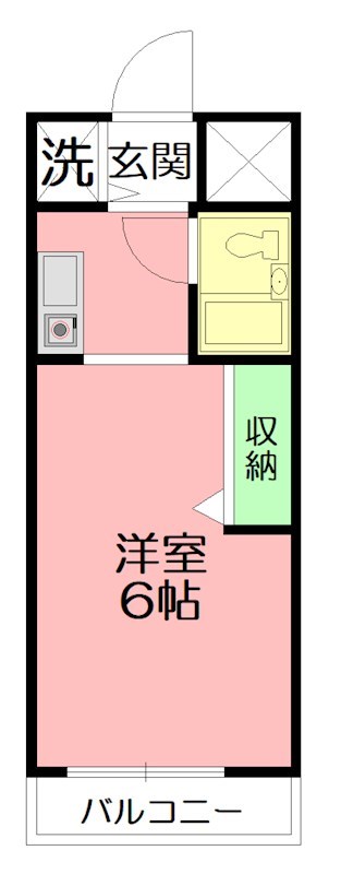 ウィンベルソロ相模大塚第4 504号室 間取り