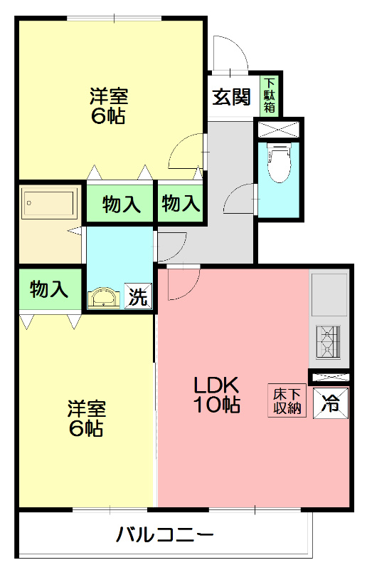 ラマージュⅢ 103号室 間取り