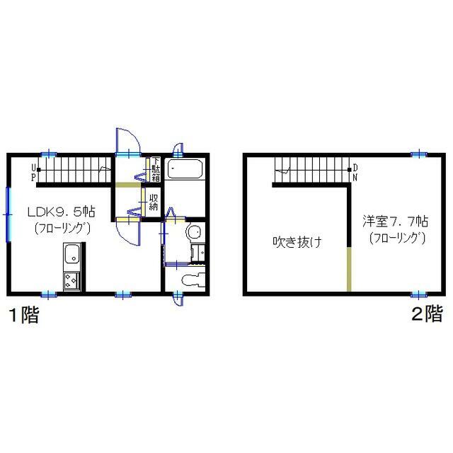フローレットⅡ 1号室 間取り