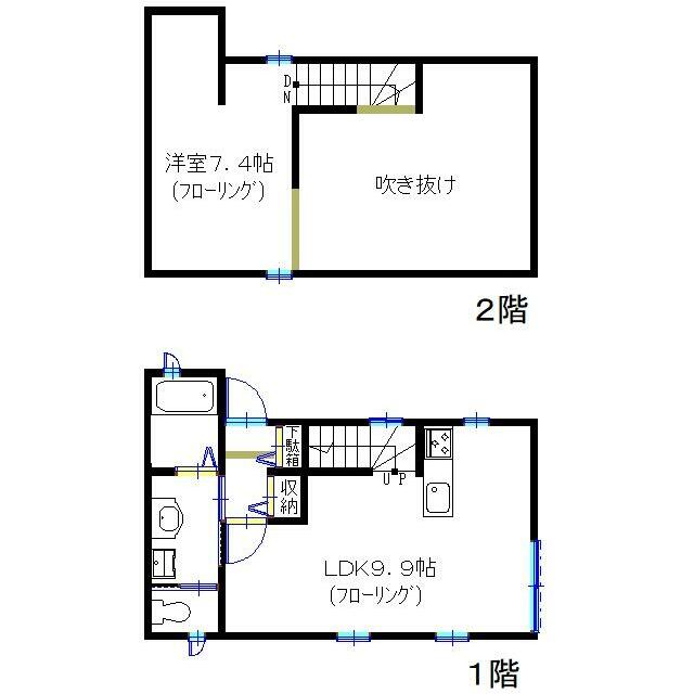 フローレットⅠ 2号室 間取り