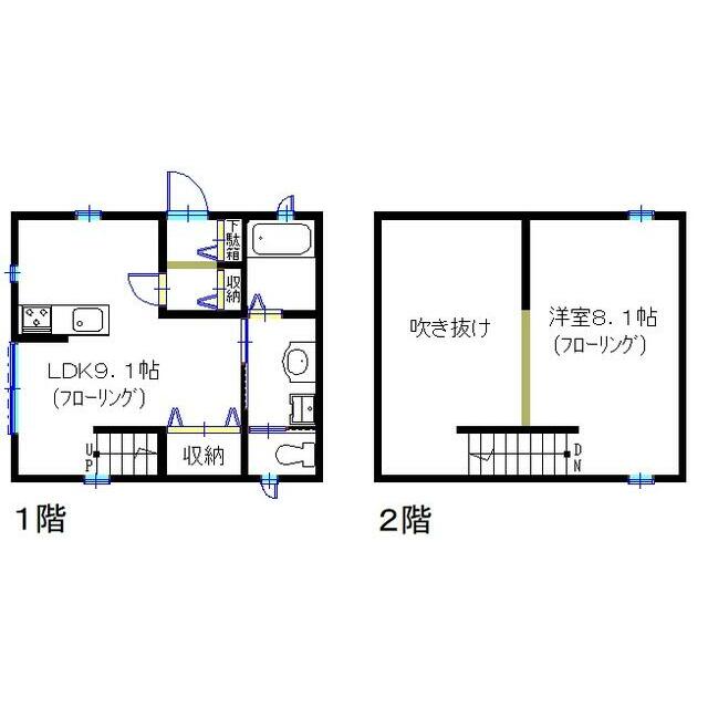 フローレットⅠ 1号室 間取り