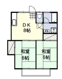 スカイハイツ 201号室 間取り