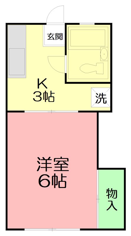 ラージガーデンE 105号室 間取り