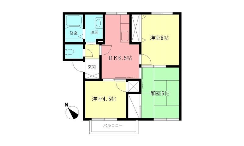 グリーンステージ寒川Ｉ 202号室 間取り