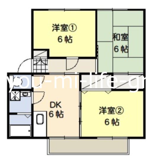 プラザ樹苑A  202号室 間取り