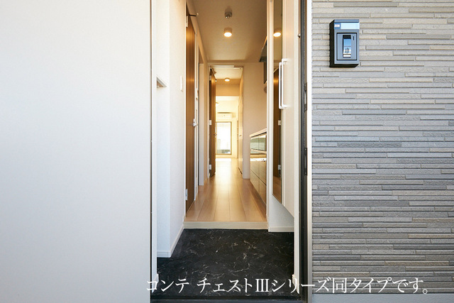 長後アパート 玄関