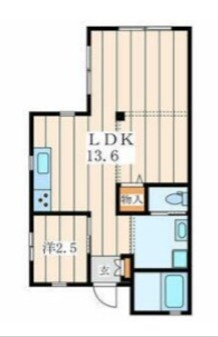 Fermier湘南台 101号室 間取り
