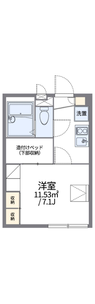 レオパレス泉 104号室 間取り