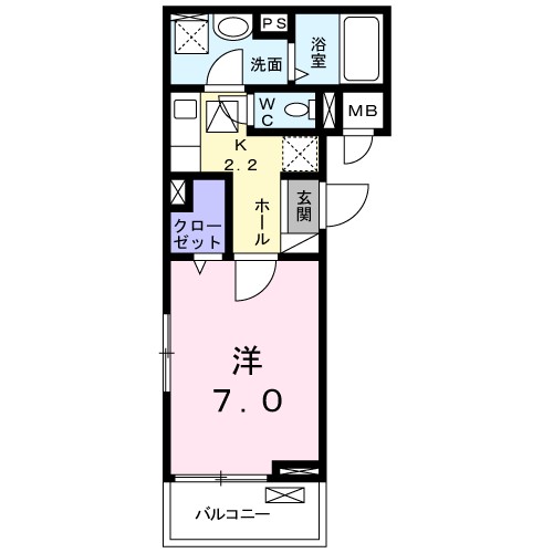 サンフェリーチェⅢ 101号室 間取り