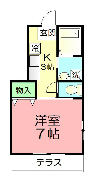 エイトメゾン 101号室 間取り