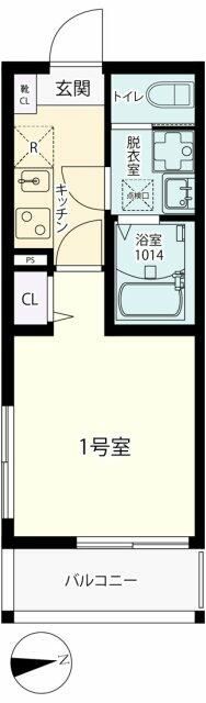 ワイズ湘南辻堂 201号室 間取り