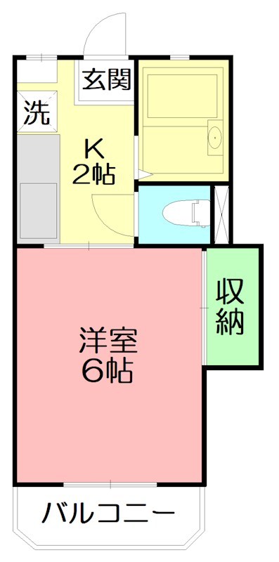コーポ・クレイン 202号室 間取り
