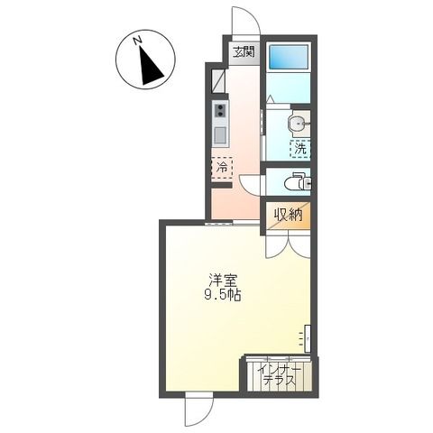 （仮称）赤羽根新築アパート 101号室 間取り