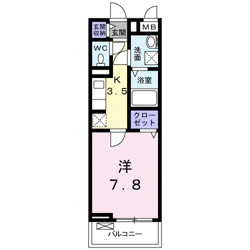 コンソランテ 203号室 間取り