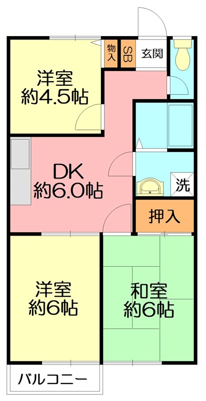 ガーデンプレイス弐番館 205号室 間取り