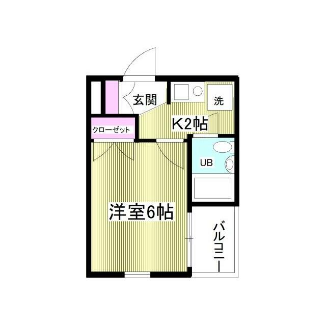 ブリーゼ茅ヶ崎 4F号室 間取り