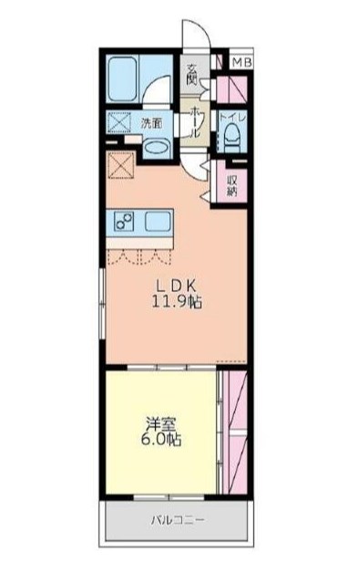 ＶＲＤ伊勢原 0301号室 間取り