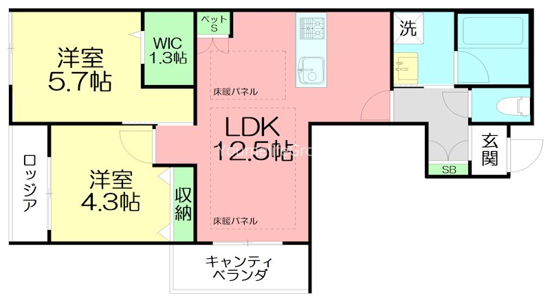 （仮称）鵠沼石上３丁目メゾン 202号室 間取り