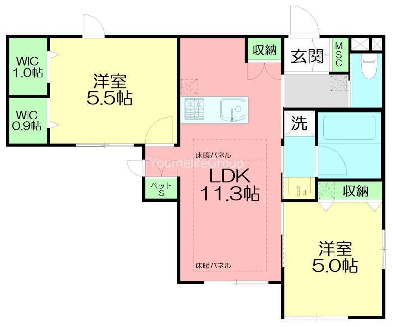 （仮称）鵠沼石上３丁目メゾン 101号室 間取り