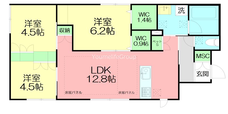 （仮称）鵠沼石上３丁目メゾン 102号室 間取り