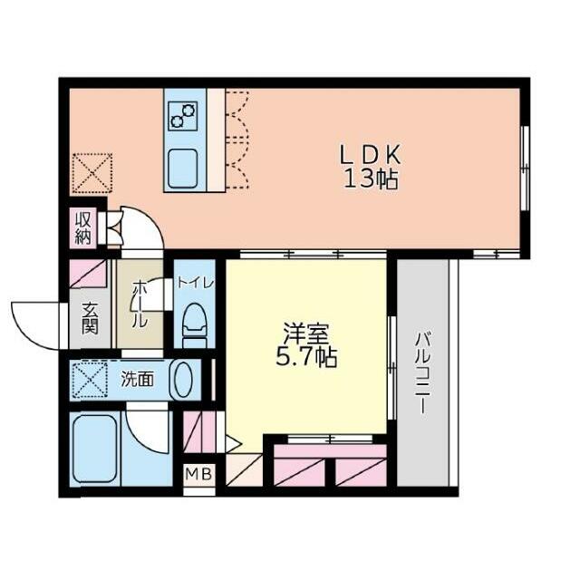 ＶＲＤ伊勢原 0505号室 間取り