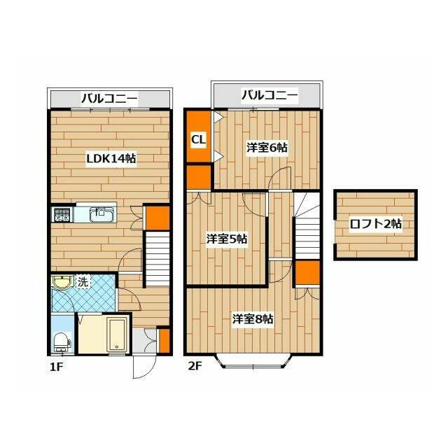 アルテ B号室 間取り