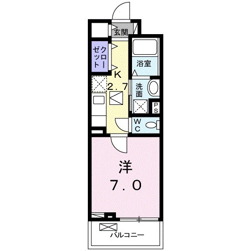 ラッフィナート２３ 102号室 間取り