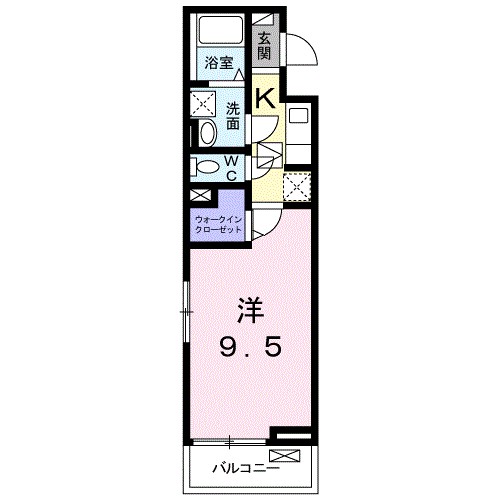 フォレスタ 103号室 間取り