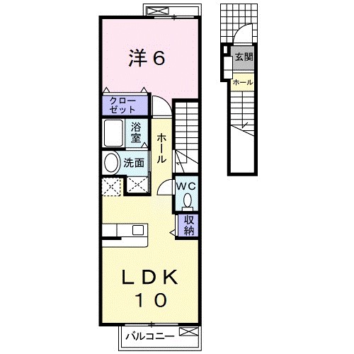 ハレクラニ 203号室 間取り