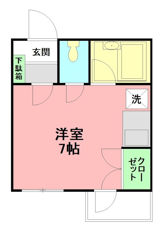 うさみハイツ 203号室 間取り