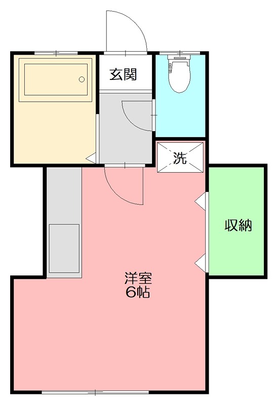 野本ハイツ 205号室 間取り