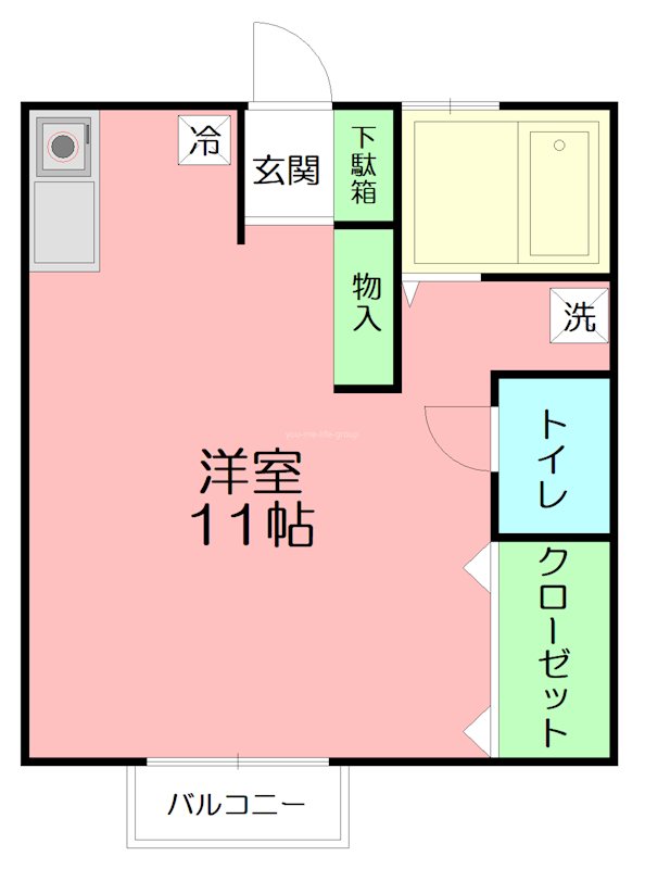 プランタン21 102号室 間取り