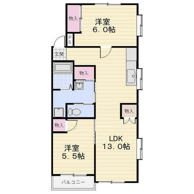 ホワイトハウス本郷台 305号室 間取り