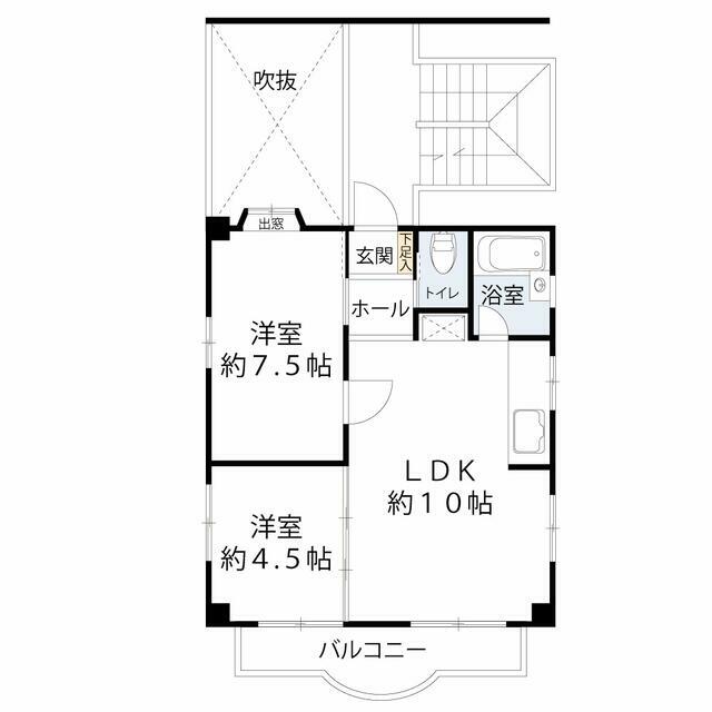 長谷川ビル 201号室 間取り