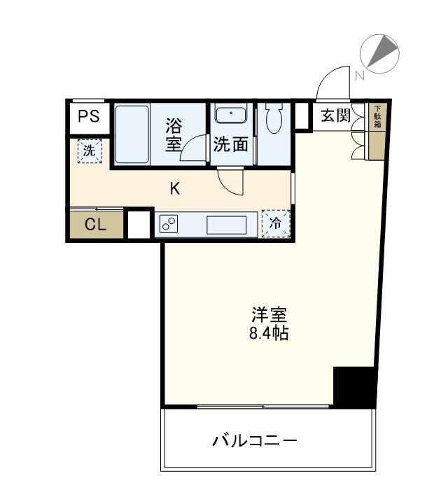 LEON-A 501号室 間取り