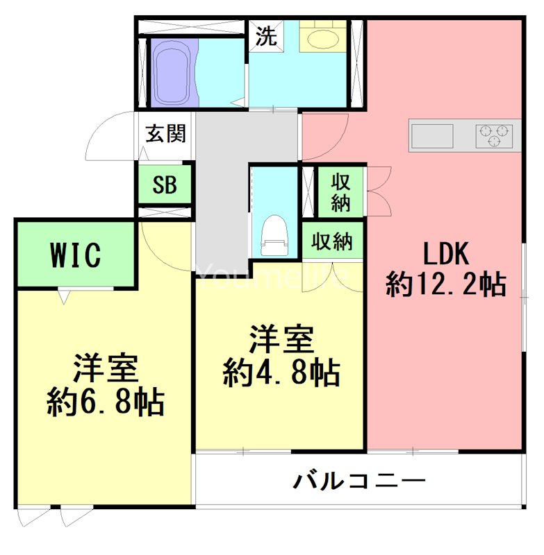 ESMERALDA SHONAN 203号室 間取り