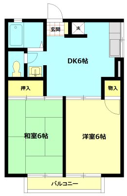ハイツフヨウＣ 102号室 間取り